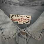 Stoosh Vintage Denim Button Up Top Women’s M Long Sleeve Western Cowgirl Shirt Photo 3