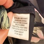 Miss Avenue JustFab Tropical Print Halter Top Wide Leg Pant 2pc Set Blue Pink M Photo 11