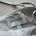 Maniju  silver sequin one shoulder Maxi dress L Photo 2