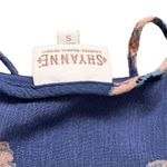 Shyanne  Dress Women's Small Blue Floral Long Sleeve Western Belle Tassel Ties Photo 10