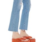 MOTHER Denim Hustler High Waist Ankle Fray Jeans in Thrilling Shots Sz 31 NWT Photo 2