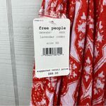 Free People NWT  Mimi Orange Lavender Combo Patterned Tank Top Flowy Tunic XS Photo 5