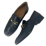 Gucci Goatskin Horsebit Quentin Convertible Mid-Heel Loafers Black Photo 1