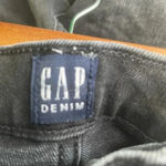 Gap CLEARANCE Cutoff Black Denim Jean Shorts 00 24 Hugh Rise 4” EUC Button Fly Photo 3