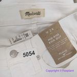 Madewell NEW Kick Out Crop Jeans in pure white, 24 Photo 12