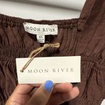 Moon River NWT  Brown Ruffle Tank Size Extra Small Photo 1