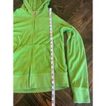 Juicy Couture Terry Cloth Tracksuit Jacket Women M Top Green Y2K Grunge Hooded Photo 5