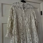 Ulla Johnson Albertine Dress Linen Lace Long Sleeve Pristine Guipure Size 2 XS Photo 12