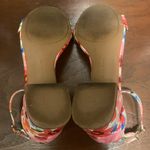 Alex Marie  Women's Red and Pink Floral Block Heel Sandals Shoes Size 6 EUC Photo 6