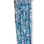 Lilly Pulitzer Ailsie Keep on Trunkin Romper Jogger Elephants Blue White Knit XS Photo 4