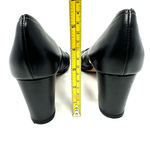 Johnston & Murphy  size 9.5 like new black heels pumps‎ block heels peep toe Photo 5