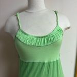 Gap Multi Green colored cotton spaghetti strap maxi dress size S Photo 3