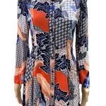 Anthropologie Jasse  boho black,white,orange,multicolor bell sleeve mini dress XS Photo 3