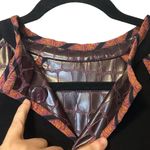 KOOS of Course! Reversible Snake Print Vinyl Jacket Size 1X A63817 Brown Photo 13