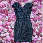 Dress the Population  Gray Flutter Sleeve Bodycon Mini Dress Photo 4