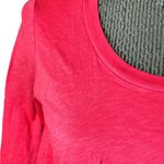 Stateside New  gathered hem long sleeve top shirt size XS Red Photo 3