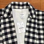 J.Crew NWT Wool Blend Black and White Plaid Gingham Checker Blazer Size 2 Photo 1