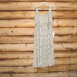 Mac Duggal 10078 Green Embellished Mesh Sleeveless Scoop Neck Midi Dress Photo 4