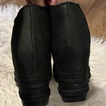 Sorel  Joanie Il lace-up gladiator wedge sandals in black leather size 8.5 Photo 7