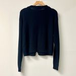 Bec & Bridge 100% Cotton Lace-Up Knit Pullover Sweater navy blueWomens Size US 4 Photo 3