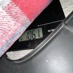 Red White Plaid Jacket Coat flannel button up fall autumn women’s medium hooded Photo 8