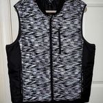 Ideology Reflective Zipper Front Light Puff Sleeveless Vest Photo 1