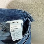 Paige  Anthropologie Anessa High Rise Wide Leg Crop Jeans Sunnie Distressed 26 Photo 10