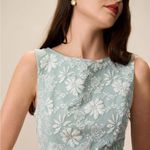 RIHOAS Women's Green Boat Neck Jacquard Mini Dress L Size L Photo 3