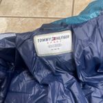 Tommy Hilfiger  Sport Puffer Jacket Size M Teal Blue Geometric Quilted women's Photo 7