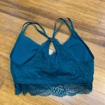 Maurice's Lace Bralette Womens Size Small Teal Green Lined Padded Strappy Back Photo 1