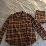 Source Unknown  Plaid Scarf Shirt, Sienna Photo 3