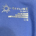 Offline by Aerie Blue Real Me Recharge Least Support Racerback Sports Bra large Photo 3