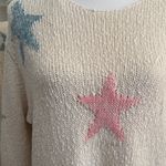 Vintage Havana  Cream Sweater with Multicolor Stars Photo 2