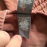 Aerie Rust Brown Elastic Waist Raw Hem Drawstring Pull On Shorts Size Small 4338 Photo 5