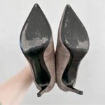 Saint Laurent Paris Road Gray Dipped Suede Heeled Ankle Bootie sz 38 Photo 7