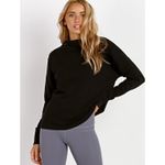 Varley  Kingsmill Open Back Pullover Sweatshirt Black‎ Size Small Photo 1