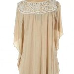 Neiman Marcus  White Cream Bohemian Semi Sheer Blouse Size Small S Romantic Photo 1