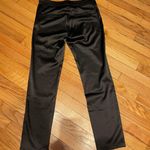 H&M Vintage Y2k Satin Shiny Zip SIDE Skinny Fit Slim Straight Trousers Casual Dress Pants Work Office club sexy hot night out Whimsgoth Photo 3