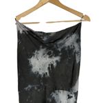 Samsoe Applesi Dark Blue Moody Tie Dye Cowl Neck Long Viscose Slip Dress S Photo 6