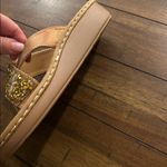 Spring Step Patrizia By  Embellished Tan Wedge Sandals Size 9 New Without Tags Photo 5