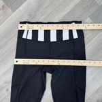 Lululemon Speed Ruched Ankle Striped Waist Leggings Black White 4 Photo 7