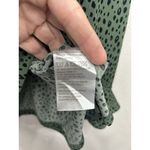 Susan Graver  Women’s Top Size Large Green Liquid Knit Spotted Office Career Work Photo 4