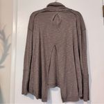 Free People Womens Cowl Neck Split Back Top Size Medium Brown Photo 3