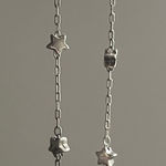 Silver Tone Star Charm Bracelet Delicate Chain Y2K Celestial Minimalist Jewelry Photo 0