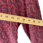 Lucky Brand Women's Size Large Red Pink Cheetah Print Sweatshirt Photo 7