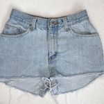 Faded Glory Light Wash High Waisted Denim Cut Off Shorts Photo 3