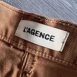 L'Agence L’Agence Audrey Shorts Womens Size 25 Denim Unfinished Hem Brown Photo 1