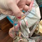 Free People  Deserted Island Mini Dress Small Rainforest Backless Bubble Skirt Photo 4