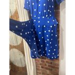 & Other Stories & Other Stories Retro Style Polka Dot Mini Wrap Dress Blue White size 2 Photo 4
