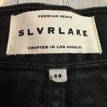 SLVRLAKE Black Distressed High Rise Straight Leg London Jeans Size 28 Photo 5
